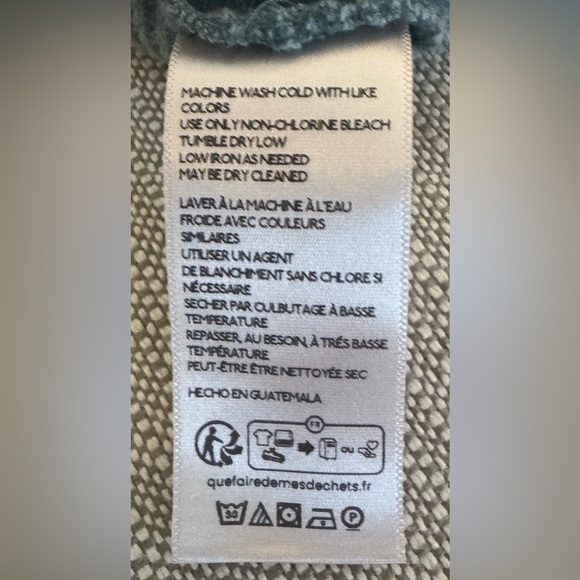 We The Free Oversized Ribbed Knit Top in Silver Pine X-Small - Picture 8 of 9